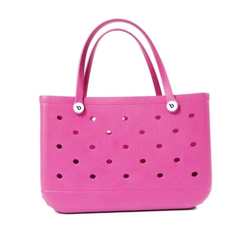 AYKANING Borsa Mare,Borse Mare Borsa Da Spiaggia Impermeabile Grande Tote Tracolla Donna Capacità Viaggio Moda(Rose-27x11x21cm)