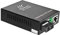 Baudcom Convertisseur de média fibre Ethernet monomode double SC fibre vers cuivre – 1000Base-LX vers 10/100/1000Base-Tx – 20 km