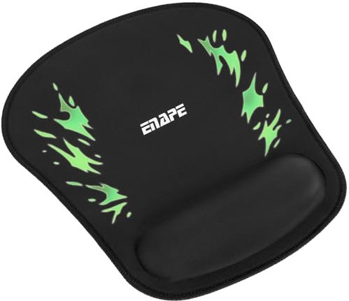 ENAPE® Ergonomisches Maus Pad mit Memory-Schaum für Gaming & Büro – Mousepad Anime, Tastatur Unterlage Schreibtisch & Schreibtischzubehör Ablage (Grün)