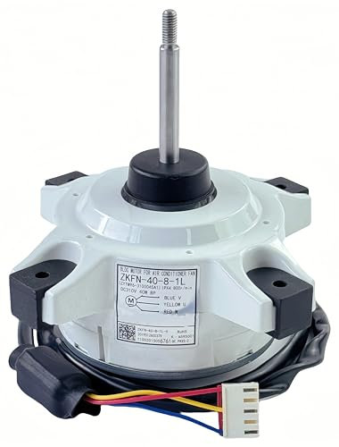 BLDC Motor for Air Conditioning Fan ZKFN-40-8-1L, DC310V 40W 8P Air Conditioner External Machine Cooling Motor ZKFN-40-8-1L for Mini Split Outdoor Unit Ductless System 800r/min IPX4