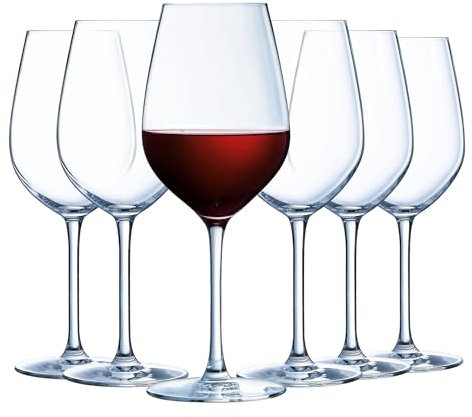 Luminarc - Collection Menades - 6 verres à pied 47 cl - Fabriqués en France - Emballage renforcé
