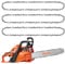 OFFCUP 3 Pack Sägekette 36cm 3/8LP 50 TG 1,3 mm Rückschlagsarme Kette kompatibel mit Stihl MS180 MS194T MS211 MS230 MSE190C Perfekt für Jede Forstarbeit