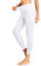 Holipick Pantalones de natación para mujer, de cintura alta, pantalones de natación UPF 50+ pantalones de protección contra erupciones, Blanco, Small