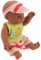 Yardwe Realistica Vinile Mini Bambole Africane Lifelike Per Ragazzo Ragazza Bambola Nera Con Corpo Completo Giocattolo Dettagliato E Portatile