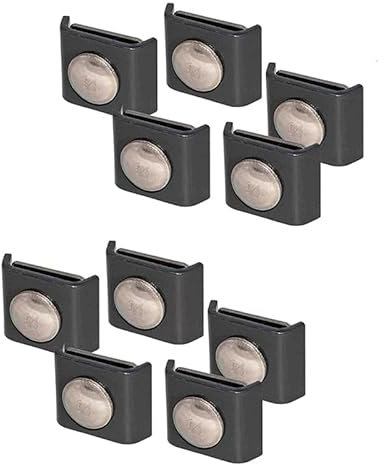 WRQIOO 10 Stück Doppelstabmattenzaun Verbinder, Gittermattenverbinder, Verbinder Doppelstabmatten, Eckverbinder in Verzinkt, Zaun Verbinder für Leichte und Schwere Zäune