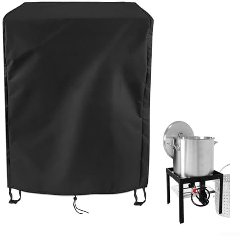Housse de protection pour friteuse d'extérieur pour protéger votre équipement des éléments (39,9 x 39,9 x 75,9 cm)