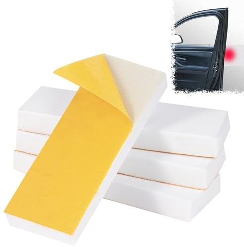 TXXATX 4 Stück Garagen Wandschutz Selbstklebend 30x10x3cm Weiß | Wandschutz Garage, Türschutz Garage, Garagenwand Schutz, für Autotüren, Carport, Parkplatz