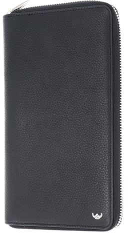 Golden Head Leder Ausweisetui Capri RFID Protect RV-Reise Brieftasche 4487 Schwarz