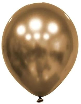Decomex Luftballons Spiegel Gold 25pcs