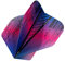 RED DRAGON Hardcore Radical Regenbogen Extra Dicke Standard Dart Flights - 4 Sätze pro Packung (12 Flights insgesamt)