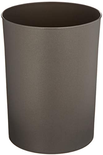 Denox 10330.790 - Papelera cilíndrica, 11 L, metal, polipropileno, color Gris mate, único