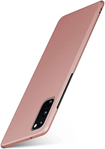 moex Alpha Case für Samsung Galaxy S20 / S20 5G Hülle Ultra Dünn, Schutzhülle mit erhöhtem Kameraschutz, Slim Cover Hardcase Backcover, Dünnste Handyhülle Minimalistisch, Rosegold