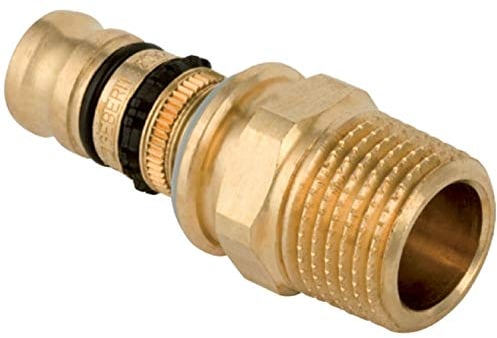 Geberit Mepla Fitting Winkel Muffe Übergang T-Stück Verschraubung Reduktion Kupplung (Übergang AG, 16 mm x 1/2)