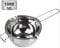 Hengdai Casserole de bain-marie universelle en inox, pour faire fondre du beurre, du chocolat, du sucre ou du fromage (acier 18/8) - 1 000 ml