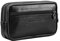 Sac banane en cuir pour homme et femme avec boucle pour téléphone portable, fermeture éclair, poche horizontale pour smartphone, noir