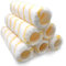 Nicholas Jack 9 inch Roller Sleeves, Pack of 6 Rollers for Painting Walls and Ceilings with 1.5 Standard Fitting − Professional Paint Roller Sleeve for Smooth Finish Emulsion Paint