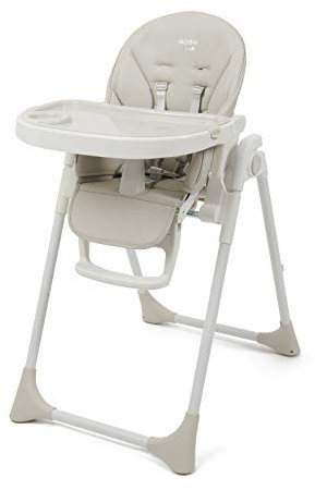 BABYLO Nosh² from Birth High Chair, Adjustable + Folding with 7 Height Positions, No Assembly Required, Dove Grey