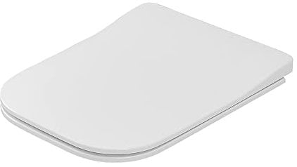Inbagno Sedile WC dedicato Serie Metropolitan di RAK, Bianco Modello Slim in termoindurente, Chiusura Soft Close