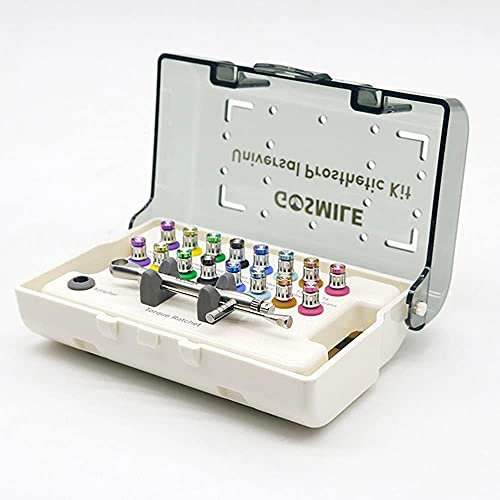 LMEIL Prosthetic Kit Dental Implant Restoration Tool Torque Screwdrivers Wrench Repair Tools Instrument Tooth Drill Equipment Teeth Cleaning Tool for Dentist, Home Pet Oral Care Set