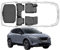 Trimak Passgenau 3D Fussmatten & Kofferraumwanne Auto Set Kompatibel mit Nissan Qashqai e-Power Untere 2022-2024 Auto Zubehör Gummimatten & Kofferraummatte Autos TPE Allwetter Geruchlos Schwarz