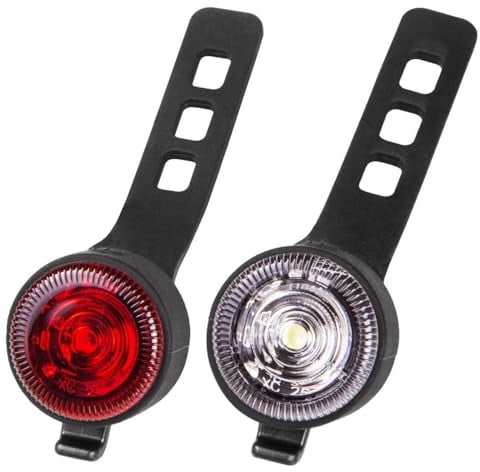 Super bright Bike Lights Front and Back, LED Clip-On Silicon Bicycle Lights with Waterproof Silicone Housing, Multi-purpose Water Resistant Headlight, UK