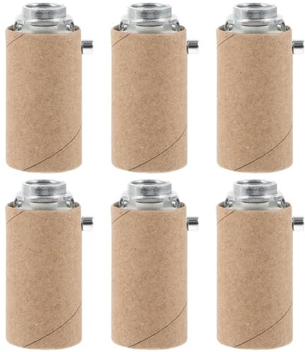 Veemoon Douille De Candélabre E12 6 Pièces Base De Remplacement Support D'ampoule Pièce De Lampe Pour La Fabrication De Lampe