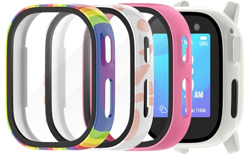 Tuocal 3 Stück Hart PC Hülle Kompatibel für Xplora X6 Play Schutzhülle, Ultradünn HD Gehärtetes Glas Kratzfester Rundum Displayschutz für Xplora X6 Play Schutz Case