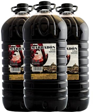 Vino tinto Marbadón garrafa 5 litros pack de 3 garrafas