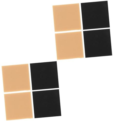 Healeved 8 Stück Selbstklebende Absatzschoner Für Pumps Absatz Gummi Fersenschutz Anti-Rutsch High Heel Reparaturpads Für Quadratische Absätze