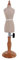 XINYUNFEI Schneiderpuppe Verstellbar Mini-Dressmacher Dummy-Famal, Schneider-Mannequin-Puppe-Kleid-Formularanzeige, 1: 4-Maßstab-Dollhouse-Zubehördekoration(White)