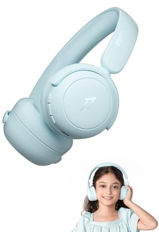 1MORE HQ20 Kids Headphones Wireless, 75/85/90dB Volume Limited, 65H Playtime, Bluetooth 5.3, Built-in Mic, Foldable Over Ear Headphones for Childrens/Tablet/Phone/PC/School/Travel