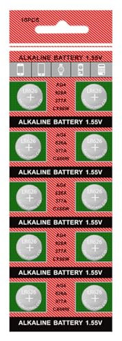 10 unidades/20 pilas de botón AG4 377 LR626 con voltajes estables para relojes y dispositivos electrónicos