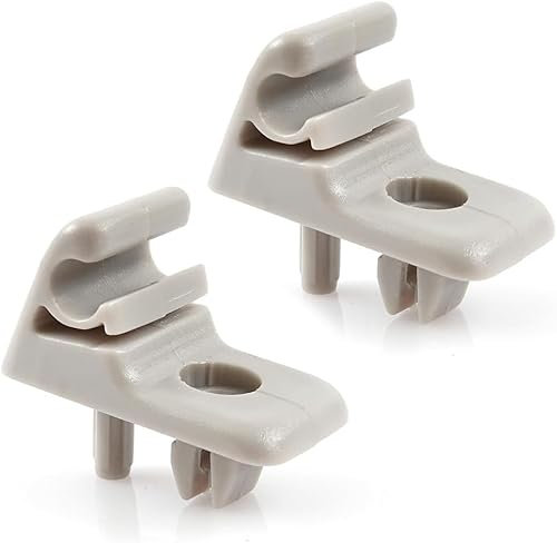 Easy Link 2 x supporto parasole staffa staffa staffa grigio compatibile con Fiat Punto Doblo Fiorino Panda 500 Brava Palio 713812631 735362747