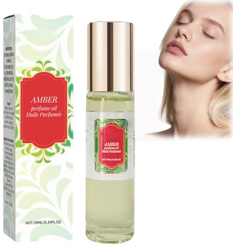 Vanillas Amber Perfume Oil,Vanilla Parfums,Lang Anhaltender Haut-Körpernebel,Natürlich Parfüms Aromatischer Körper,Tragbares Parfümspray für Dating-Reisen Party,Frauen Parfümöl,10ml