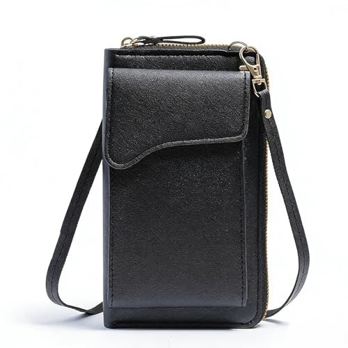 Handytasche Zum Umhängen Mit Portemonnaie,Damen Handy Umhängetasche,Leder Handytasche zum Umhängen,Mini-Umhängetasche mit verstellbarem Riemen,Geburtstagsgeschenk für Damen und für den Alltag