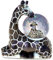 COTA Global Giraffe Schneekugel - Wildtiere Tier Wasserkugel Figur mit funkelndem Glitzer, Zoo Sammlerstück Neuheit Ornament für Wohnkultur, für Geburtstage, Weihnachten, Valentinstag - 45 mm