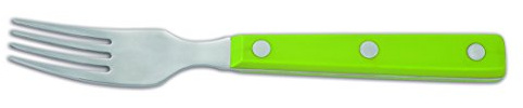 Arcos Coltelleria da Tavola - Forchetta Bistecca - Acciaio Inossidabile 18/10 e 195 mm - Manico Polioxymetilene (Pom) Colore Verde