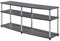 Convenience Concepts 131060WGY Designs2Go 3-Tier TV Stand, 60, Weathered Gray