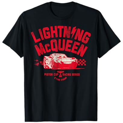 Disney Pixar Cars 3 Lightning McQueen Vintage T-Shirt C1 T-Shirt