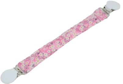 Attache doudou bebe rose attache doudou poussette Liberty Mitsi valéria rose