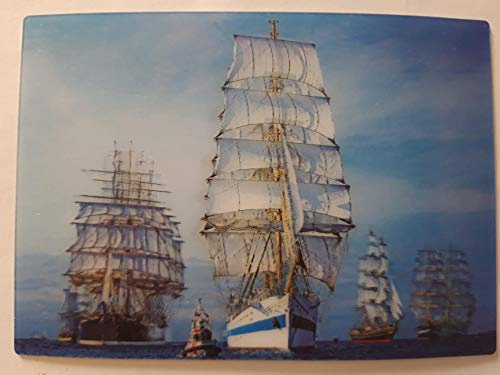 3 D Ansichtskarte Windjammerparade Postkarte Wackelkarte Hologrammkarte Segelschiffe