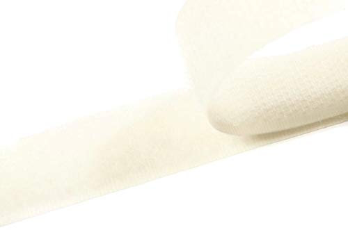 Jajasio Klettband bunt zum Nähen zum aufnähen, 25 mm, beige #02 25 Meter Flausch und Haken