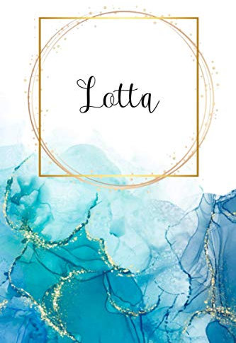 Lotta - Personalisiertes Notizbu: Universelles Notizheft mit Namen, 120 Seiten, liniert, Tagebuch, Bullet Jurnal, Ideenbuch, Schreibheft, Taschenbuch, ... zu Geburtstag, Muttertag, Einschulung,
