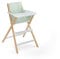Geuther Klapp-Hochstuhl TRAVELLER Baby Hochstuhl mit Tisch Zusammenklappbares Reisezubehör Babystuhl mit 3-Punkt Sicherheitsgurt & Essbrett Platzsparend & schadstofffrei Weiß/Natur