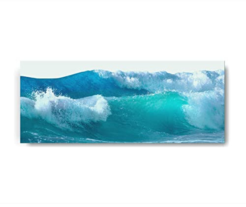 Canvasfly 125x50 Glasbild, Hochwertige Bilder Deko für Wohnzimmer Küchen-Deko Bad-Deko Modern, Wandbilder Wohnzimmer Zimmer-Deko aus Glas, Badezimmer Bilder Schlafzimmer Wand-Deko