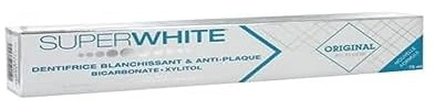 BYUP Superwhite Original Fluor Whitening & Plaque-Zahnpasta, 75 ml, Geschmacklos, Tube, Paste, Zahnpasta