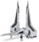 Star Wars Micro Galaxy Squadron Bo-Katan Kryze's Gauntlet Starfighter – Véhicule de Classe Starfighter de 12,7 cm avec Accessoire de Micro Figurine de 2,5 cm