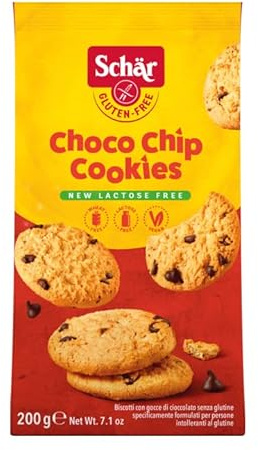 Schär Gluten Free Choco Chip Cookies Kekse mit Schokoladentropfen Glutenfrei 200g Beutel