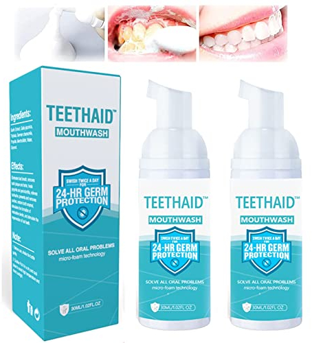 2/3/5PCS Teethaid Mouthwash -Teeth Whitening Foam Toothpaste -Portable Foam Toothpaste - Foam Toothpaste - Fresh Breath - Dental Health - Teeth Care - Oral Care (2 PCS)