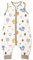 Baby Circle® Babyschlafsack, Schlafsack mit Füßen 2.5 TOG, 100% Bio-Baumwolle, Ganzjahresschlafsack Baby Farbe weiß mit Tieren, Schlafsack Winter und Sommer (Eule | EICHHÖRNCHEN, 100 cm)